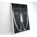 Ver imagem 3 de Quadro Arquitetura Oval - 60x90 - Tecido Canvas