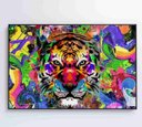 Ver imagem 4 de Quadro Tigre Colorido - 90x60 - Vidro Impresso
