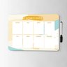 Ímã Planejamento Semanal Laranja Planner Organização Calendário Anotações Porta Recado com Caneta - 1
