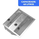 Ver imagem 6 de Tanque de Lavar Roupa 48L Inox com Suporte Lavanderia G01 - Mpozenato