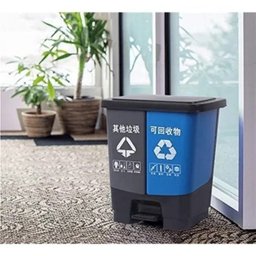 LIXEIRA DUPLA COLETA SELETIVA COM PEDAL 40 LITROS KIT CESTO DE LIXO ECOLOGICA LUXO - 4 LIXEIRA DUPLA COLETA SELETIVA COM PEDAL 40 LITROS KIT CESTO DE LIXO ECOLOGICA LUXO - 4