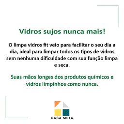 Mop Limpa Vidros Fit 2 Em 1 Com Cabo 50cm Noviça Bettanin - 5
