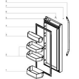 Prateleira Funda Refrigerador Electrolux Fd90x Fdi90 - 5