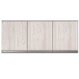 Armário Aéreo Cozinha Andréia 3 Portas 120 cm Castanho Avelã 1841 AJL Móveis - 1