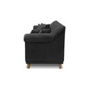 Ver imagem 7 de Sofá 2 Lugares Pé de Madeira Julieta 180 Cm Veludo Preto S04 - D'Rossi