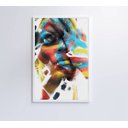 Ver imagem 3 de Quadro Mulher Pintura - 40x60 - Vidro Impresso