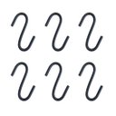 Ver imagem 2 de Gancho S Preto Apoio Multiuso Organização Casa Utensílios 10und.