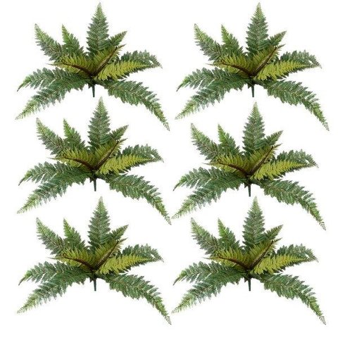 Kit com 12 Samambaias Toque Natural | Flores Artificiais Formosinha