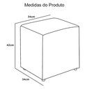 Ver imagem 2 de Puffe Quadrado Decorativo para Sala
