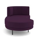 Ver imagem 4 de Sofá Chaise Longue Sala de Estar Living Lucca Esquerdo D02 Veludo Roxo C-292 - Lyam Decor