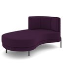 Ver imagem 1 de Sofá Chaise Longue Sala de Estar Living Lucca Esquerdo D02 Veludo Roxo C-292 - Lyam Decor
