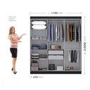 Ver imagem 3 de Guarda Roupa de Casal Paris 6 Portas MDP Preto Fosco Maxel