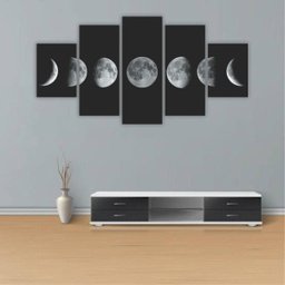 Quadros Decorativos Mdf Fases da Lua Sala Quarto - 4