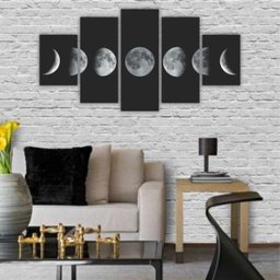 Quadros Decorativos Mdf Fases da Lua Sala Quarto - 3