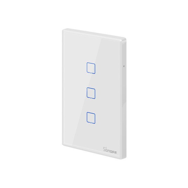 Sonoff T2US1C-TX – Interruptor Wi-Fi – Branco – 3 Teclas - 2