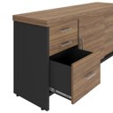 Ver imagem 3 de Balcão Tamburato com Gavetas Ii - Nogal/preto 6177