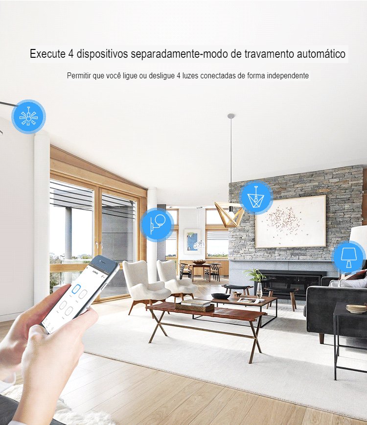 Sonoff 4CH R3 WiFi Pronta Entrega Automação Residencial Casa Inteligente Smart Home - 7