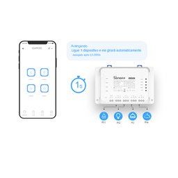 Sonoff 4CH R3 WiFi Pronta Entrega Automação Residencial Casa Inteligente Smart Home - 10