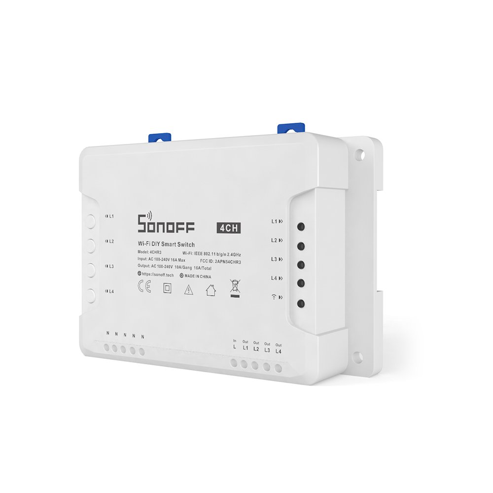 Sonoff 4CH R3 WiFi Pronta Entrega Automação Residencial Casa Inteligente Smart Home