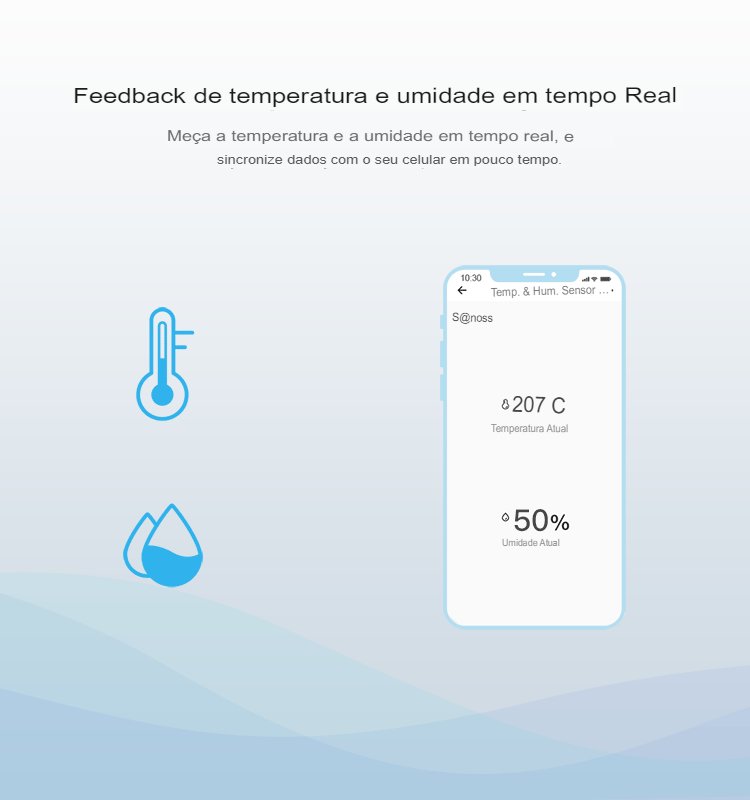 Sonoff SNZB-02 Sensor de Temperatura e Umidade ZigBee Automação Residencial Casa Inte - 10