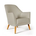 Ver imagem 2 de Kit 2 Poltronas Orion com Puff Izar Courino Bege Aradecor