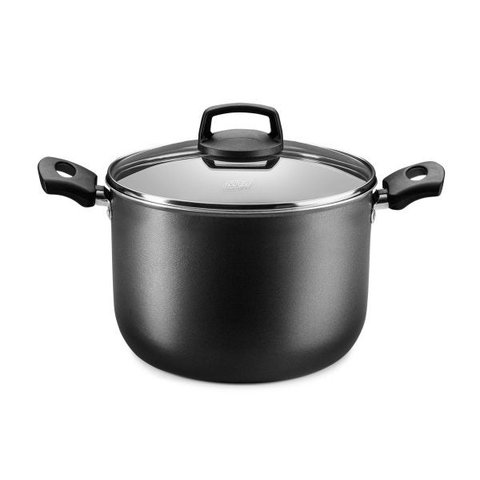 Caldeirão Tampa De Vidro Nº 22 Antiaderente Grafite 5,60 Litros Mta