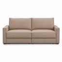 Ver imagem 3 de Sofá Sala de Estar Nilo Retratil Manual Bipartido 210cm 3 Lugares Linho Marrom Claro m1 - Monari Des