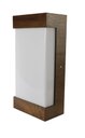 Ver imagem 2 de Arandela Madeira/Acrílico Reta Imbuia 20cm LED 5W 6000K MadeLuz Arandela Antares Reta
