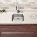 Ver imagem 2 de Cuba Tramontina para Pia Cozinha Inox Escovado 40x40cm Aria Max 40 Bs Embutir ou Sobrepor