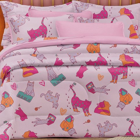 Fronha Avulsa Lisa Atantix Kids 100% Algodão 50x70cm Rosa Iorgute