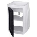 Ver imagem 2 de Gabinete Plástico com Tanque 15L 1 Porta Gtq0 Branco/Preto Astra