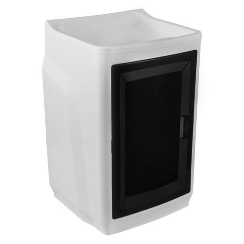Gabinete Plástico com Tanque 15L 1 Porta Gtq0 Branco/Preto Astra