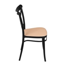 Cadeira Empilhável Plats Polipropileno Preta - 3 Cadeira Empilhável Plats Polipropileno Preta - 3