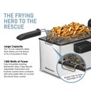 Ver imagem 5 de Elite Gourmet Fritadeira Elétrica 3.5 Qt com Cesto Removível e Timer (inox)