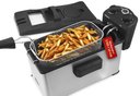 Ver imagem 1 de Elite Gourmet Fritadeira Elétrica 3.5 Qt com Cesto Removível e Timer (inox)