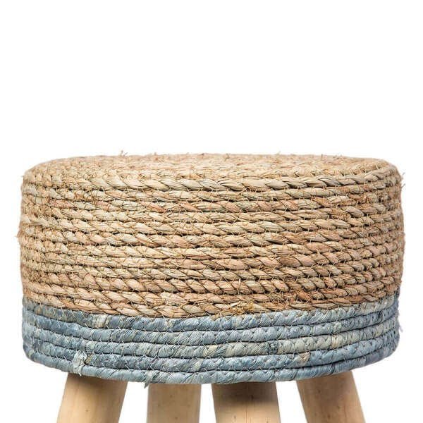 Puff Chicco Rattan Base Madeira - Natural - 2