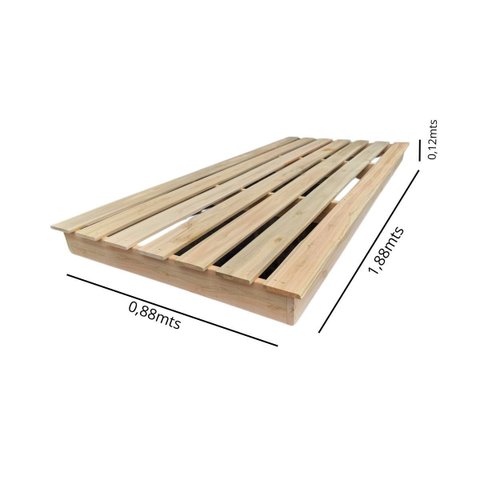 Cama Solteiro Montessoriana Penafort sem Pintura (crua)