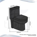 Ver imagem 7 de Vaso Sanitário Monobloco Cerâmica Modelo Navies Tubrax