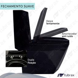 Vaso Sanitário Monobloco Cerâmica Modelo Diamante Tubrax - 3
