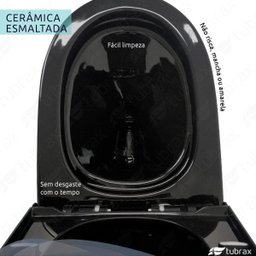 Vaso Sanitário Monobloco Cerâmica Modelo Diamante Tubrax - 5
