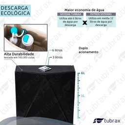 Vaso Sanitário Monobloco Cerâmica Modelo Diamante Tubrax - 4