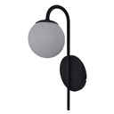 Ver imagem 1 de Arandela Esfera Redonda Vidro Leitoso Fosco 36cm Mm Iluminação