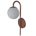 Ver imagem 3 de Arandela Esfera Redonda Vidro Leitoso Fosco 36cm Mm Iluminação
