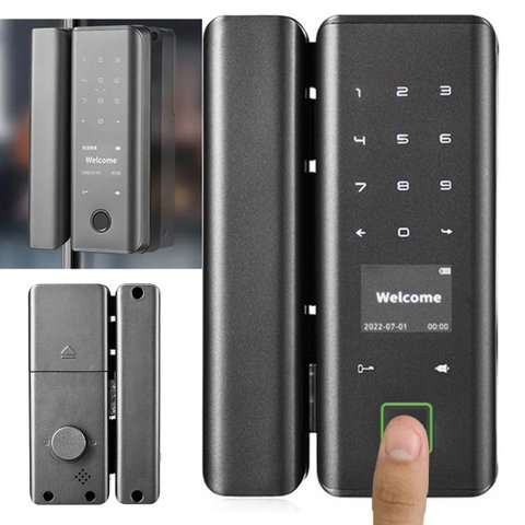 Fechadura Digital Eletronica Porta Inteligente App Celular Biometria Senha Cartao Rf Segurança Casa