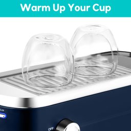Casabrews Máquina de Espresso 20 Bar com Vaporizador de Leite (azul Safira) - 4