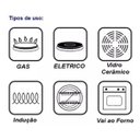 Ver imagem 3 de Conjunto Jogo Panelas Ferro Fundido 4 Peças Tampa Vidro Mta