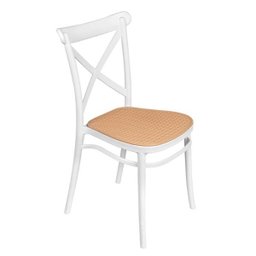 Cadeira Empilhável Plats Polipropileno Branca - 1