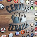 Ver imagem 5 de Quadro Porta Tampinhas Decorativo para Sala Área de Festas Cantinho Churrasco Cervejaterapia Nogal