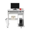 Ver imagem 3 de Escrivaninha/Mesa para Computador 160 Branco e Porta-Revista Lateral - Artely 003092