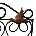 Ver imagem 3 de Cabide Artesanal Em Ferro Com Passarinhos Em Madeira Rústica Libertas Rosas Artesanato Modelo 2